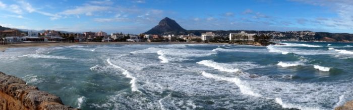 Javea landscape and ocean
