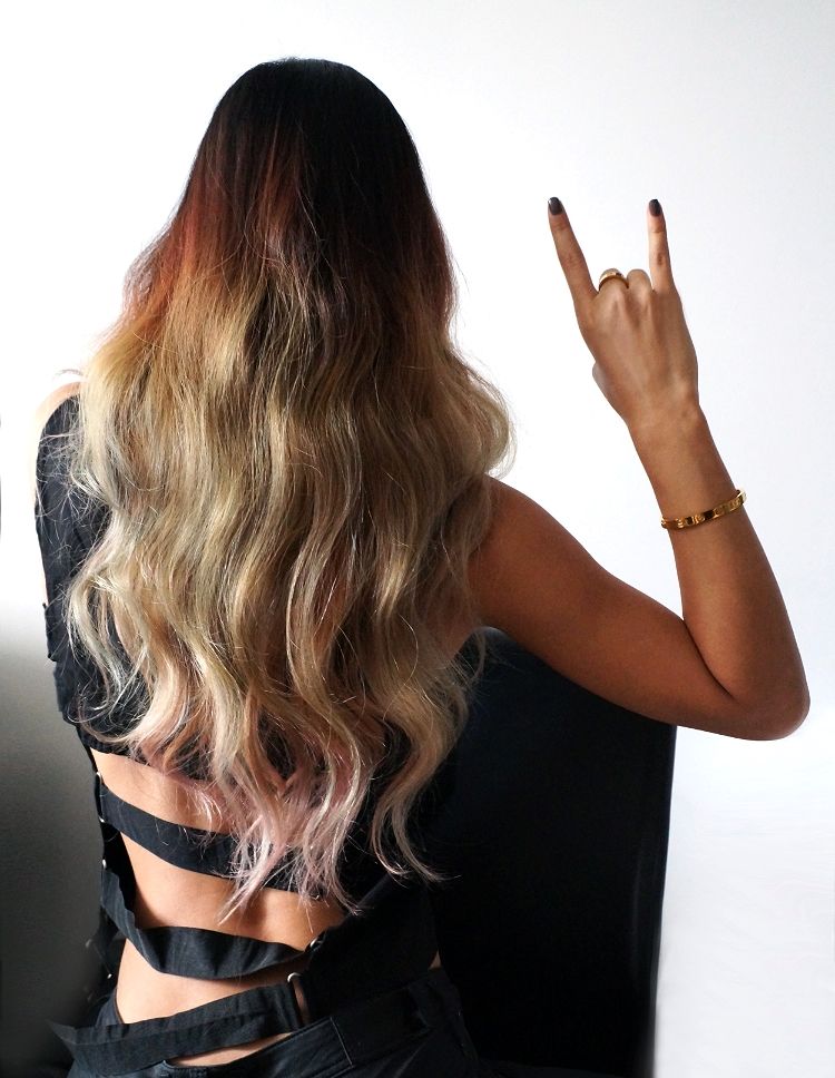 ASOS backless top, Celebrity Inspired gold bracelet, Euriental