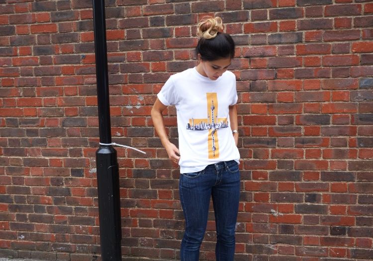 Euriental - D'or et D'argent t-shirt, Shanghai skyline, London fashion blogger,