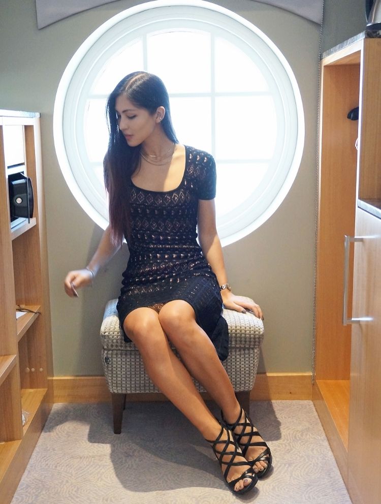 Euriental || fashion & luxury travel || Emilio Pucci lace/crochet black dress and Sam Edelman heels in Conrad St. James, London