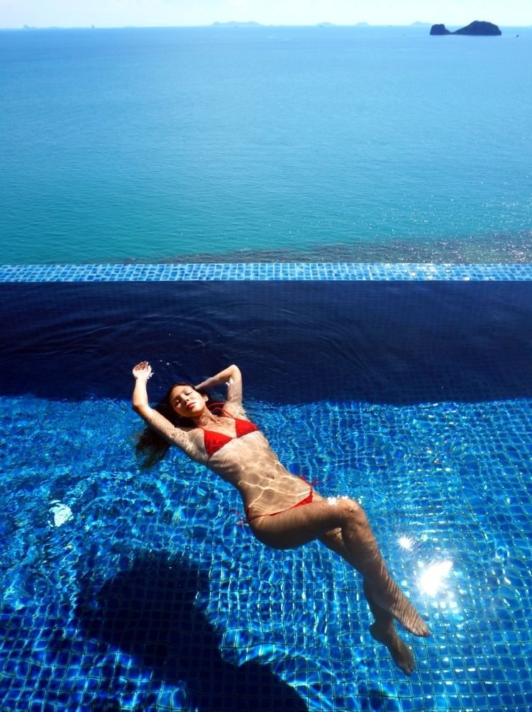Euriental | fashion & luxury travel | red bikini at the Conrad, Koh Samui