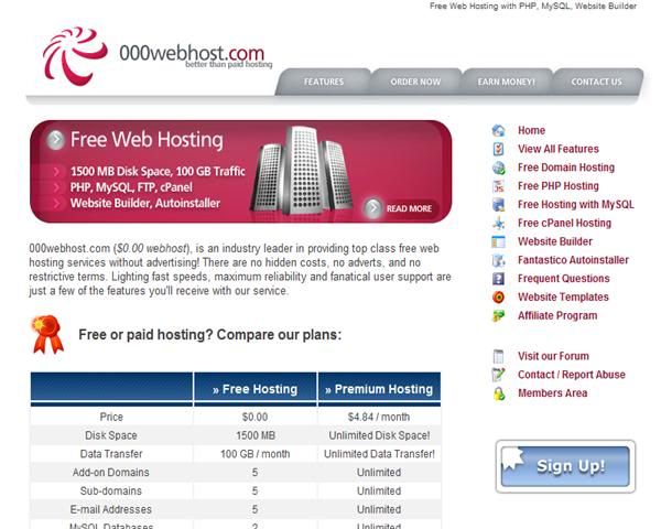 Free Webhosting 000webhost