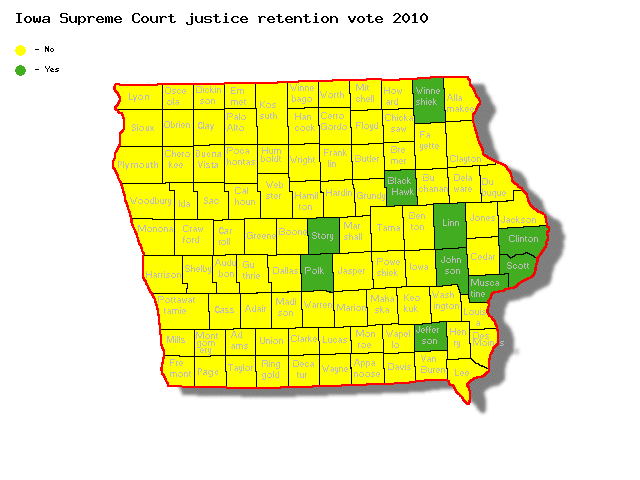 Iowa Supreme Court retention vote 2010
