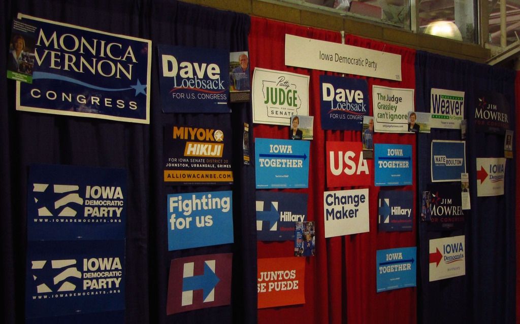 Iowa Democratic Party state fair booth photo IDPIowaStateFair_zps2df4vvlt.jpg
