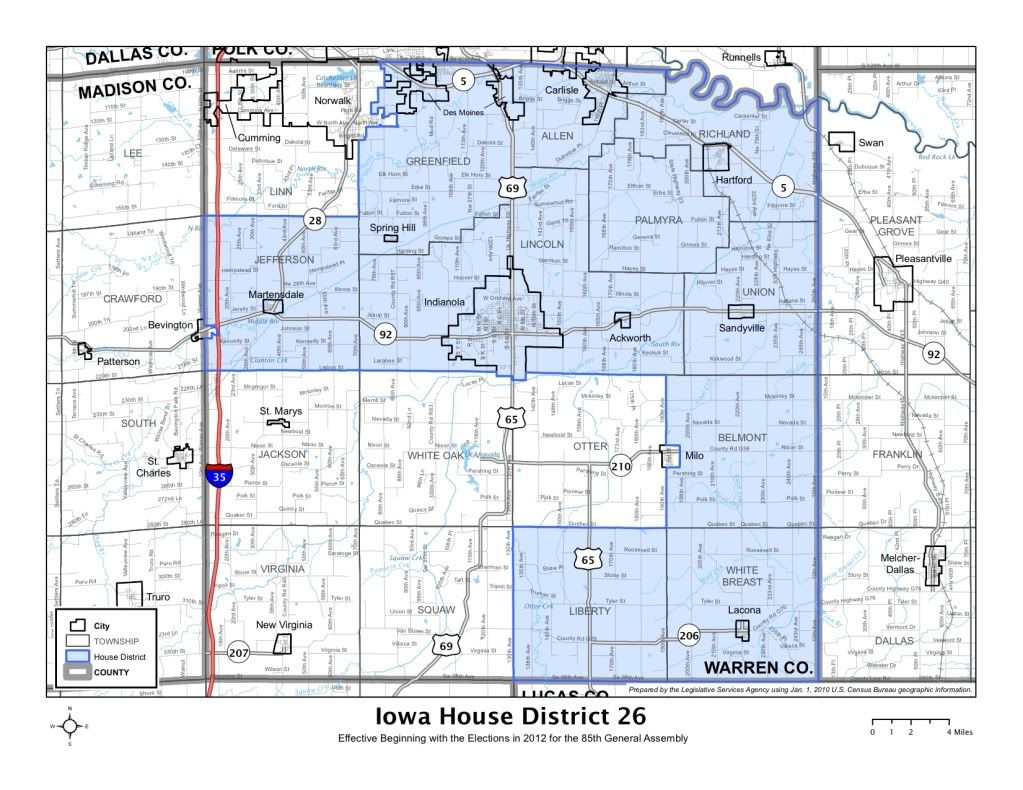 Iowa House district 26, The new Iowa House district 26, under the redistricting plan adopted in 2011.