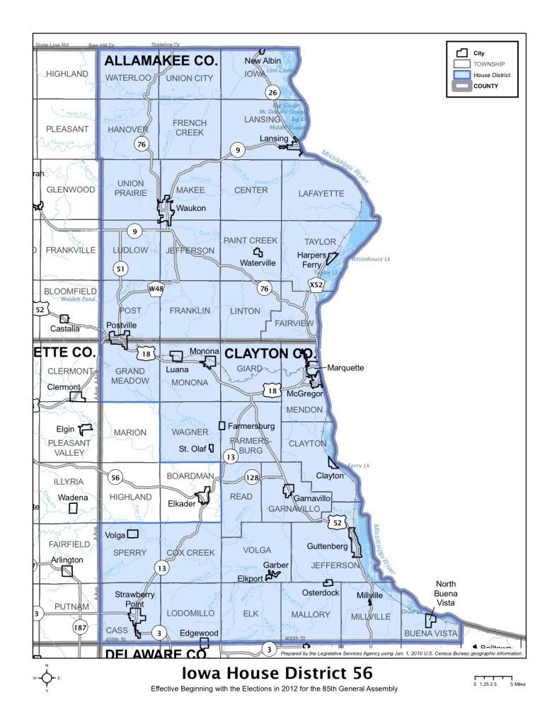 Iowa House district 56, The new Iowa House district 56, under the redistricting plan adopted in 2011.