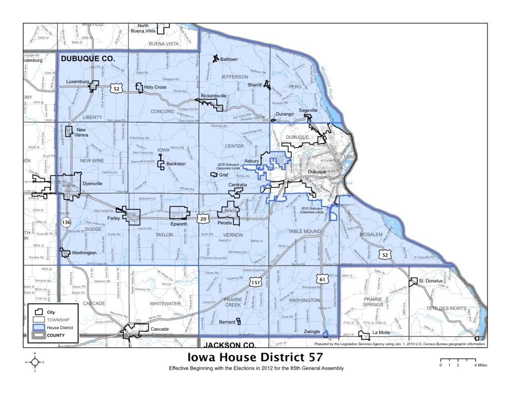 Iowa House district 57, The new Iowa House district 57, under the redistricting plan adopted in 2011.