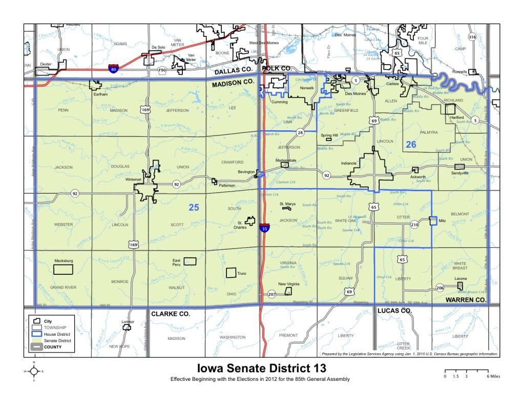 Iowa Senate district 13, Iowa Senate district 13, under the redistricting plan adopted in 2011