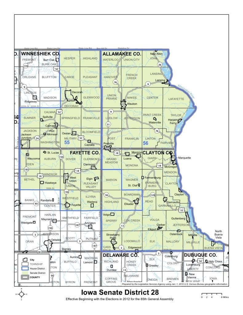 Iowa Senate district 28, The new Iowa Senate district 28, under the redistricting plan adopted in 2011.