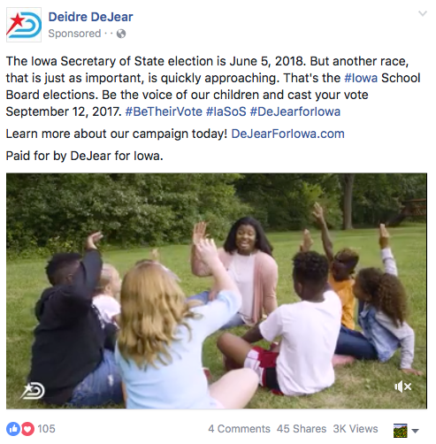 Deidre DeJear ad for school board turnout photo Screen Shot 2017-09-03 at 10.52.49 PM_zps1bks3sf1.png