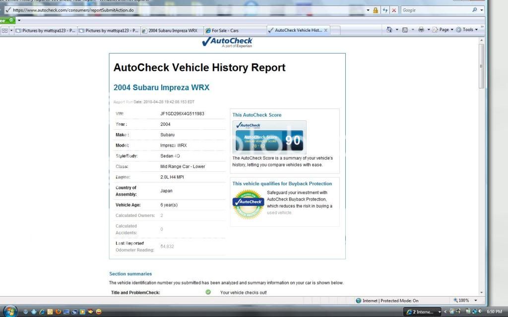 cheap vehicle history report