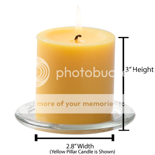 Ivory Pillar Candle Unscented 3" x 3" Hand Poured Set of 24 Quick Candles