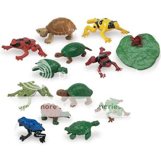 FROGS AND TURTLES MINI 2 PLAYSET VINYL FIGURES NEW  