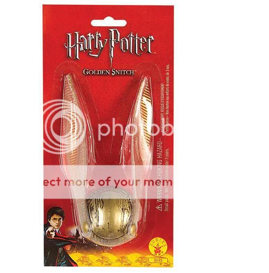 Harry Potter Golden Snitch Gold Wing Ball Quidditch New