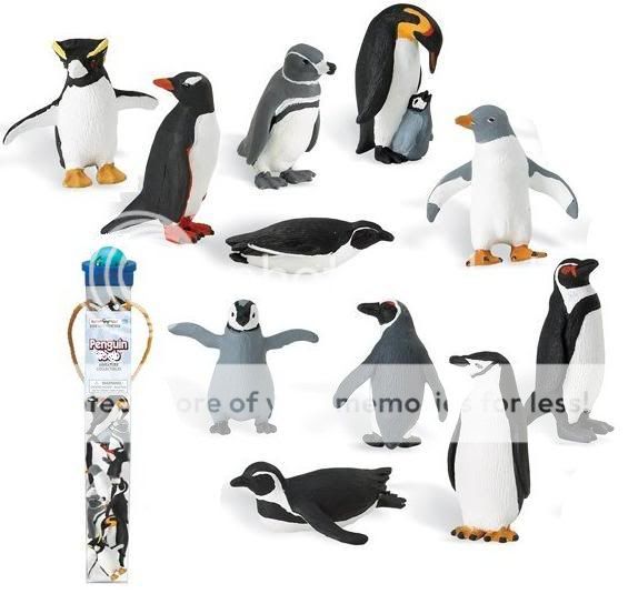 11 Mini Collectable Penguin Figures New 2 Lot Pack Mix