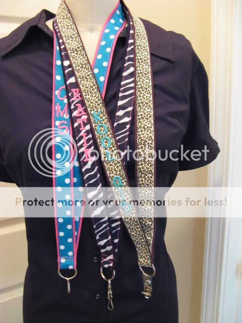 Personalized Lanyard ID Badge Holder   Boutique Ribbon  