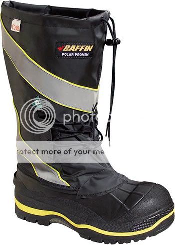 Mens Winter Snow Fishing Baffin Pac Steel Toed Boots  