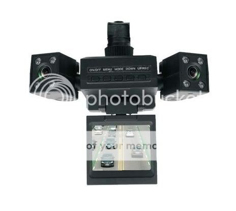Dual Camera Double LED Light Motion Detection Carcam HD Portable Car DVR Vehicle