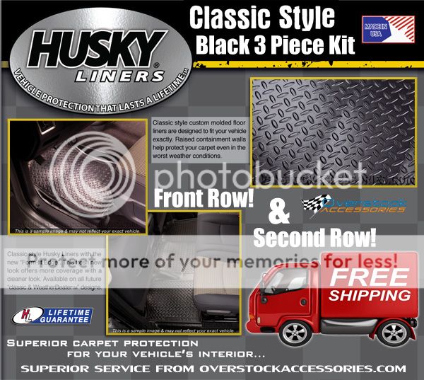 2010 2012 Dodge RAM 2500 3500 Mega Cab Floor Mats Black Husky Liners Classic